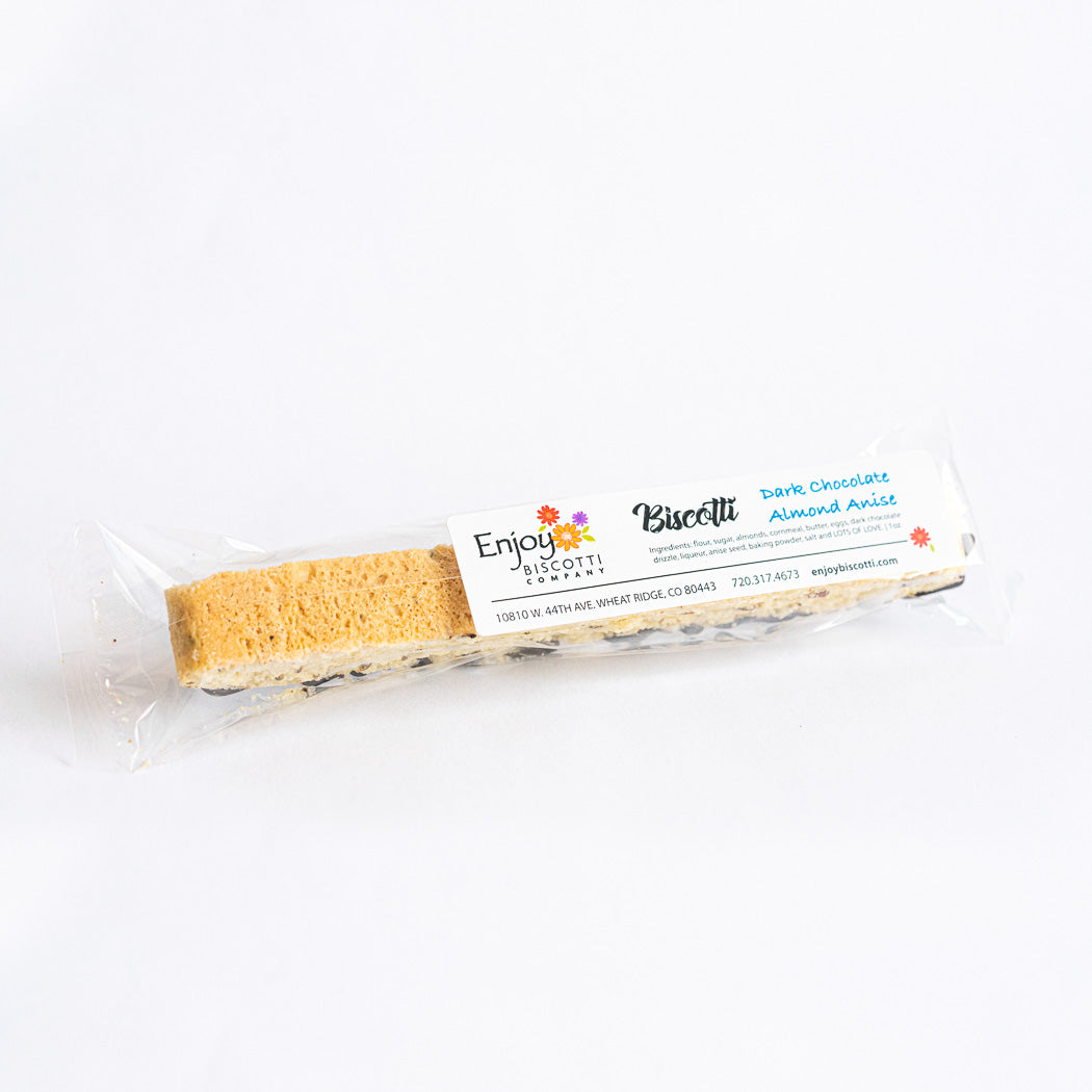 Dark Chocolate Almond Anise Biscotti