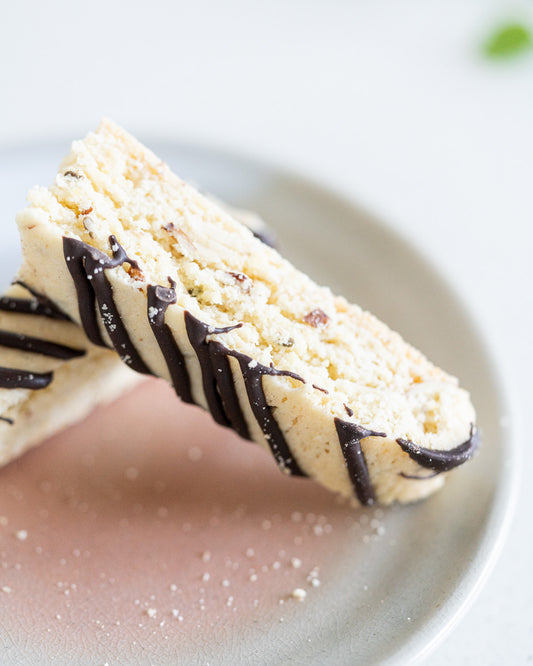 Dark Chocolate Almond Anise Biscotti