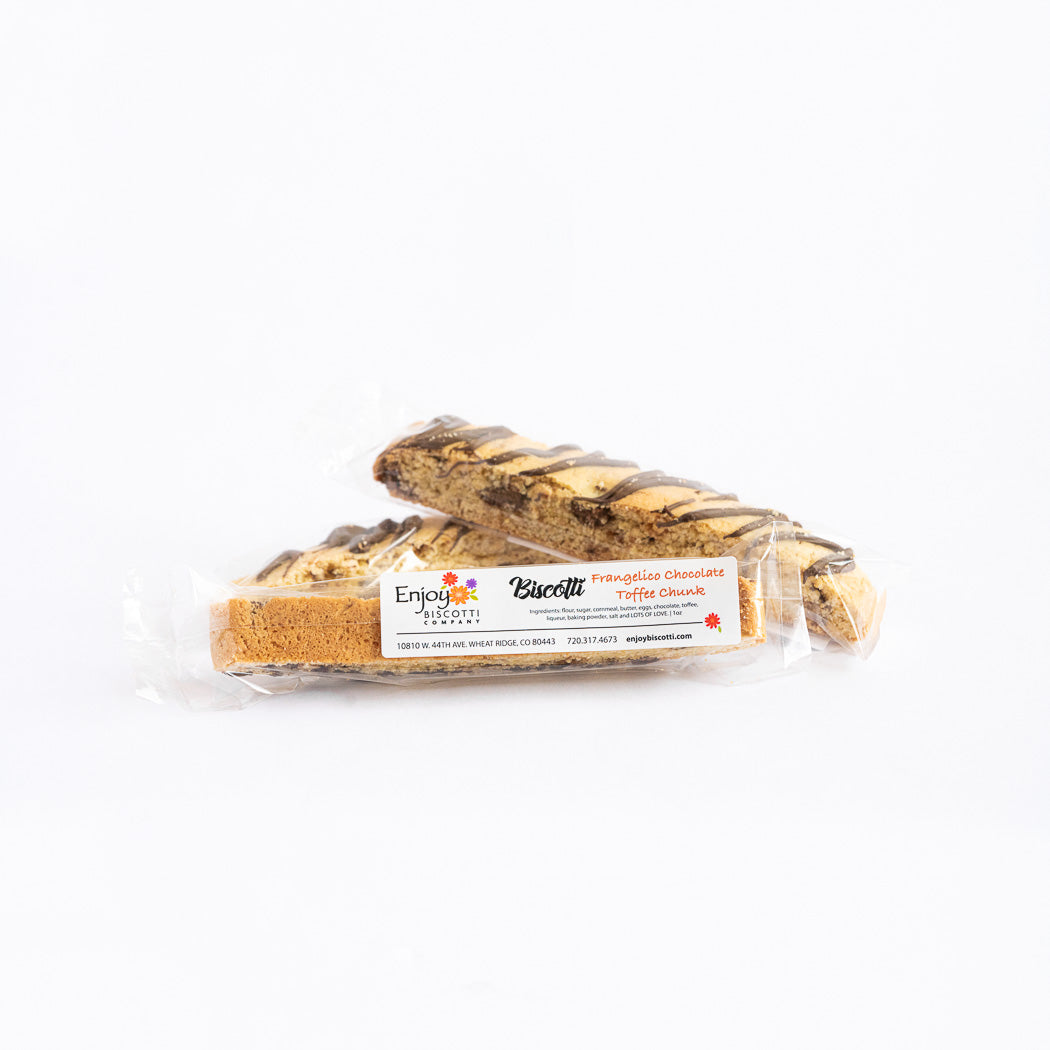 Frangelico Chocolate Toffee Chunk Biscotti